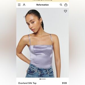 Reformation Lavender Camisole Top